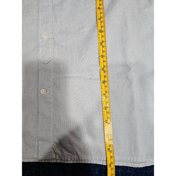 NWT DC Shoes Light Blue Short Sleeve Oxford Shirt XL - Picture 9 of 10